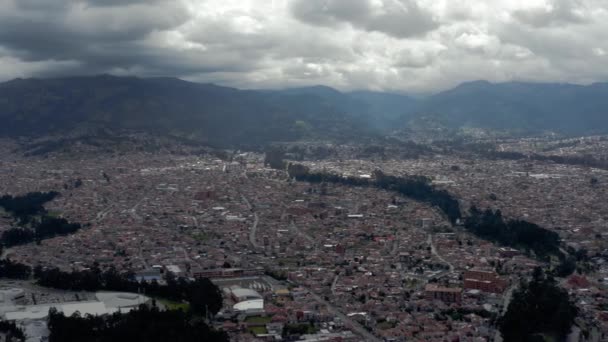 Cuenca, Ecuador, aerial view from drone — Stock Video