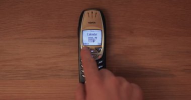 Eski Cep Telefonu Nokia 6310 takvim görev girdisi