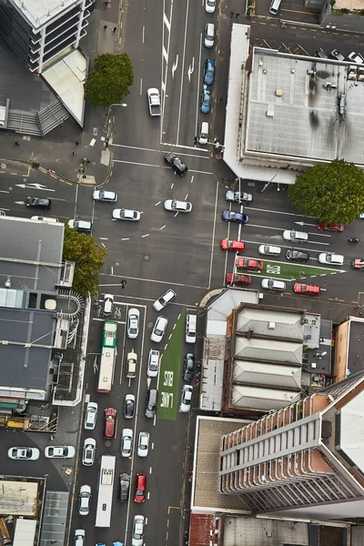 Yukarıdan şehir trafiği