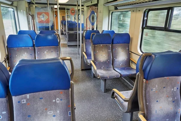 Interno del treno passeggeri — Foto Stock