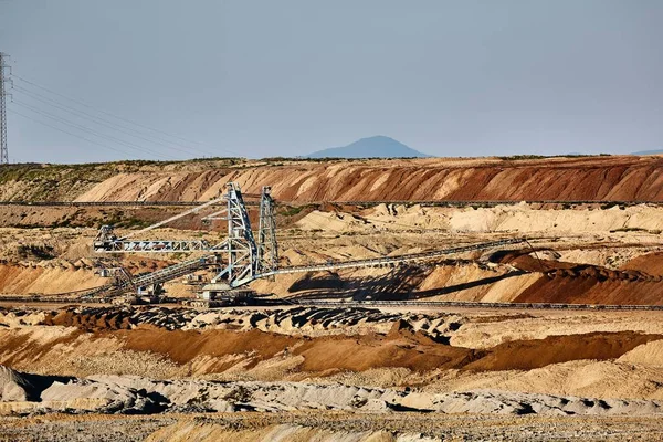 Excavación de minas de carbón — Foto de Stock