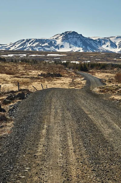 Гравійна дорога в Ісландії — стокове фото