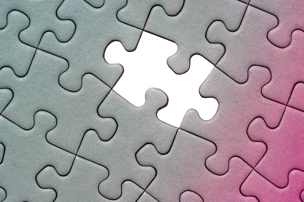 Jigsaw fundo do quebra-cabeça, quase pronto — Fotografia de Stock