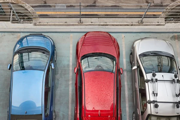 Cars Parking Lot Multi Story — Stock fotografie