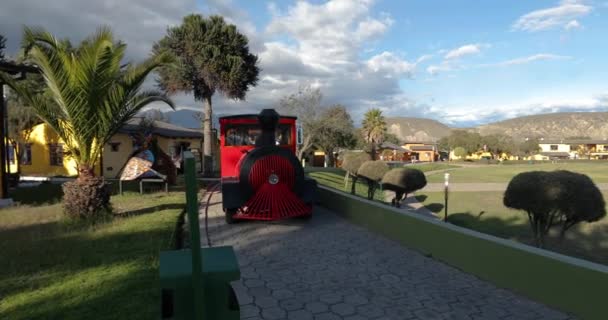 Quito San Antonio Ecuador Circa 2019 Equator Monument Ciudad Mitad — Stockvideo