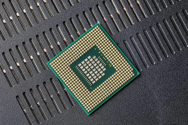 Processor Cpu Unit Een Gedemonteerde Laptop — Stockfoto