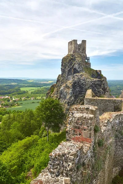 Vecchia Rovina Del Castello Nella Repubblica Ceca — Foto Stock