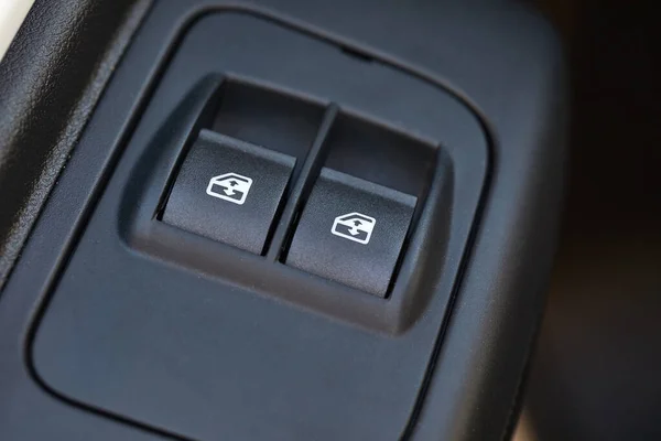 Bir Arabanın Pencere Ayarlama Düğmeleri — Stok fotoğraf