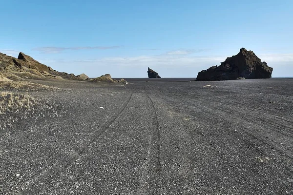 Сад Чорного Піску Ісландії Дивна Природна Сцена — стокове фото