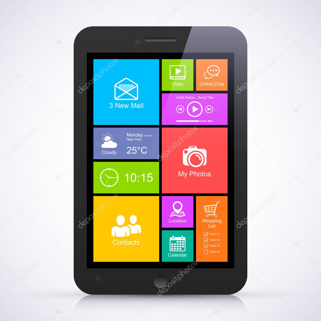 Tablet pc with user interface