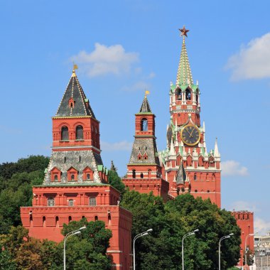 Towers Moscow Kremlin clipart