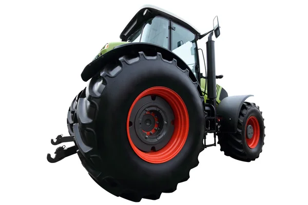 Moderní zelený traktor — Stock fotografie