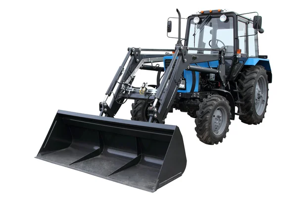 El moderno tractor azul oscuro — Foto de Stock