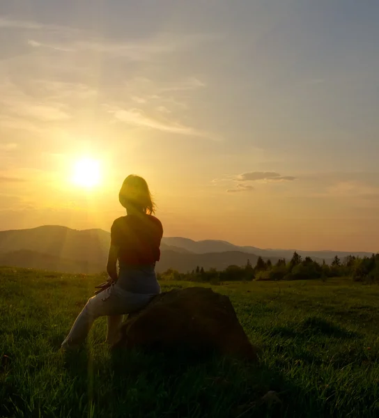 Woman silhouette — Stock Photo, Image