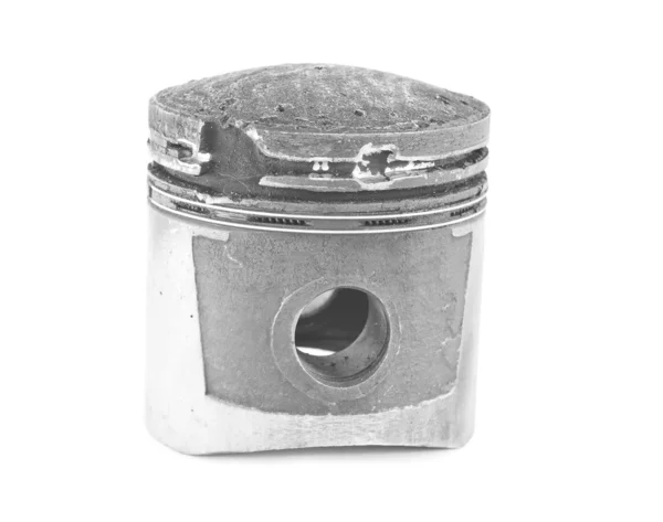 Damaged piston from low-quality fuel — Stock Photo, Image