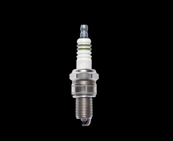 Spark plug isolado no fundo preto Fotos De Bancos De Imagens Sem Royalties