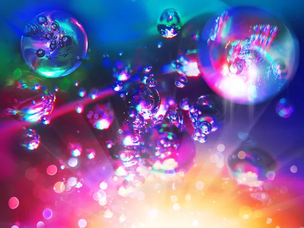 Abstract background from bubbles on water — Stock Photo, Image