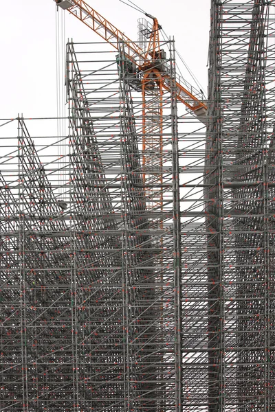 Construção de Construções a partir de vigas metálicas — Fotografia de Stock