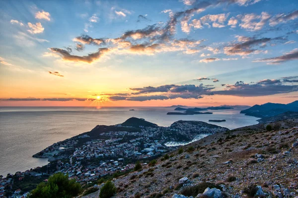 Cidade Dubrovnik Croácia Imagem De Stock