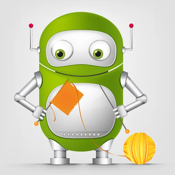 Cute Robot — Stock Vector