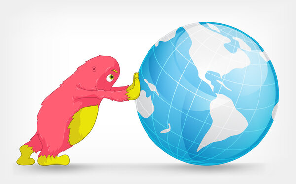 Забавный монстр. Глобус
.