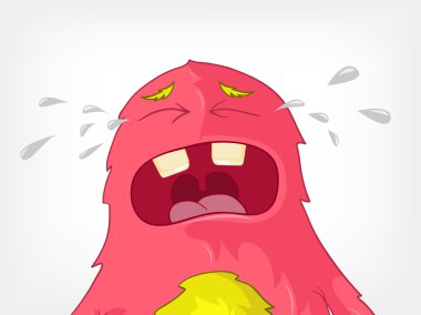 komik canavar. Cry.