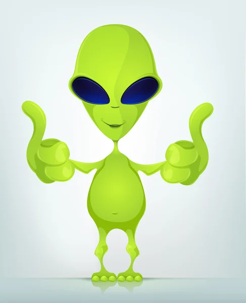 Funny Alien — Stock Vector