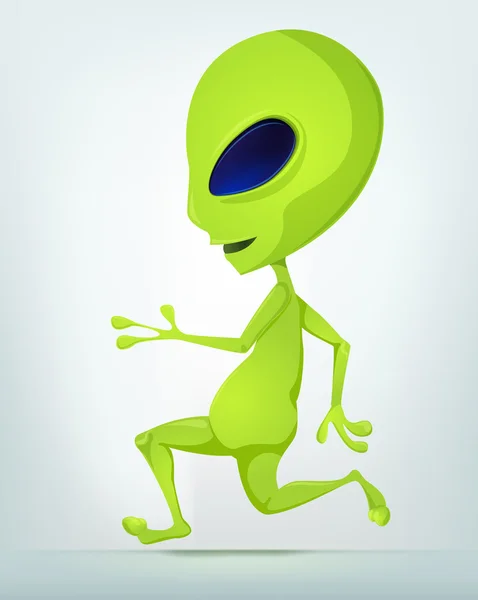 Funny Alien — Stock Vector