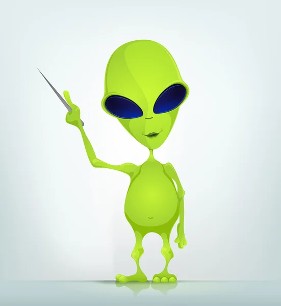 Funny Alien — Stock Vector