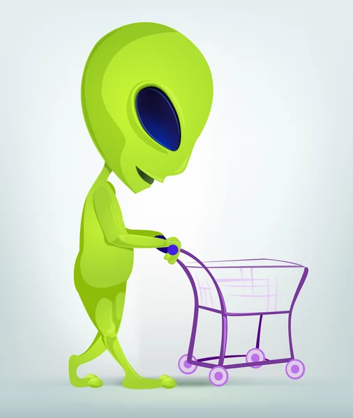 Drôle d'alien — Image vectorielle