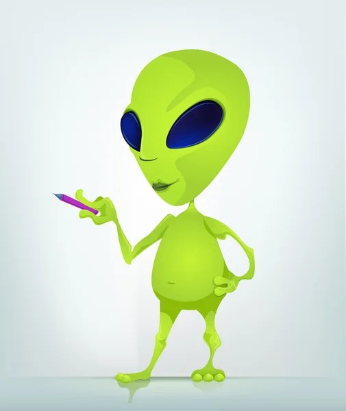 Cartoon_Character_Alien_030_2_Cs5 — 图库矢量图片