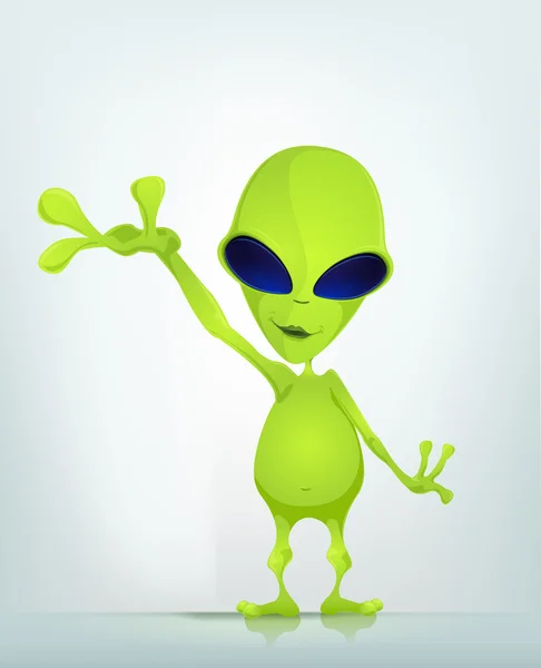 Cartoon_Character_Alien_037_Cs5 — ストックベクタ