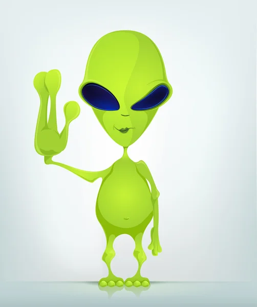 Cartoon_Character_Alien_039_Cs5 — Stockový vektor