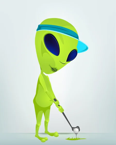 Cartoon_Character_Alien_044_Cs5 — Wektor stockowy