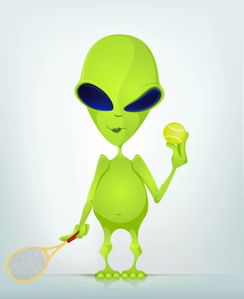 Cartoon Character ALIEN — Stock Vector