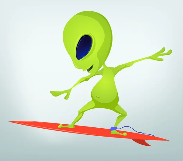 Cartoon_Character_Alien_055_Cs5 — ストックベクタ