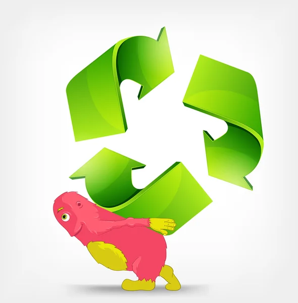 Recycleerteken — Stockvector