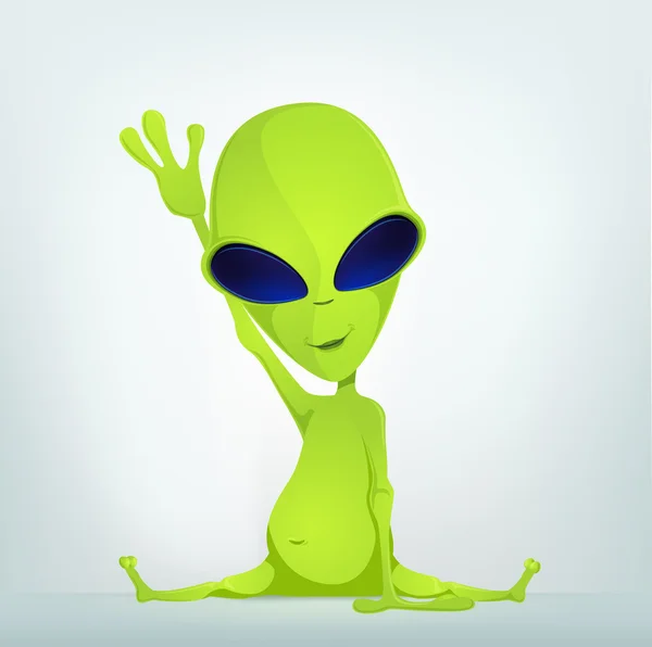 Cartoon_Character_Alien_057_Cs5 — ストックベクタ