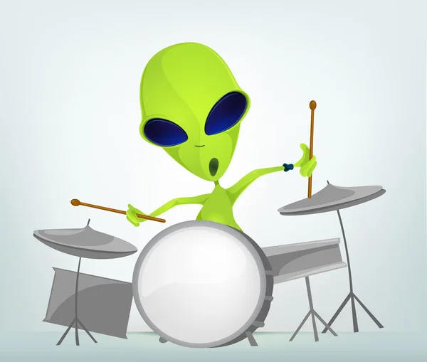 Cartoon_Character_Alien_069_Cs5 — ストックベクタ