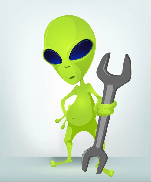 Drôle d'alien — Image vectorielle