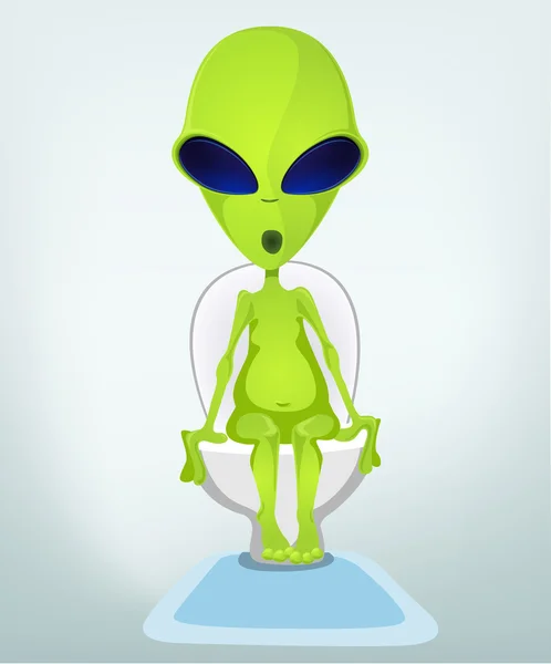 Funny Alien — Stock Vector