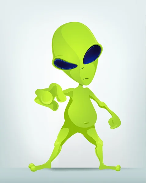 Funny Alien — Stock Vector