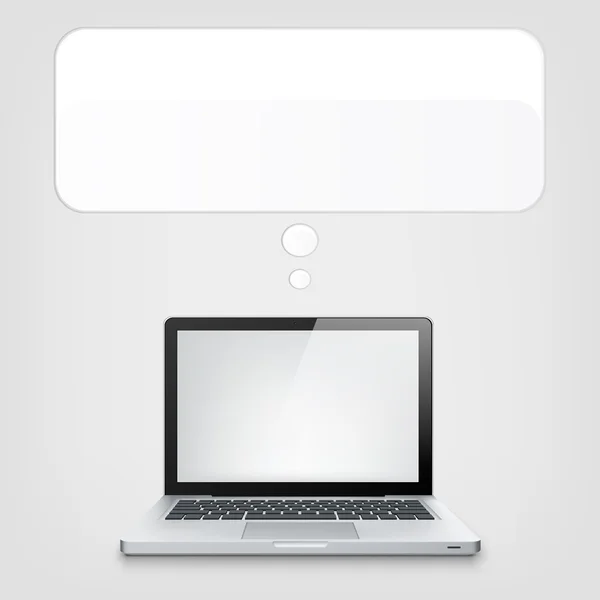 Laptop concept — Stockvector