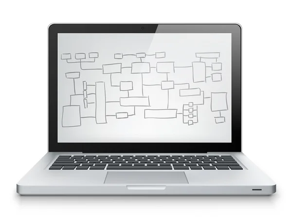 笔记本电脑概念 — 图库矢量图片