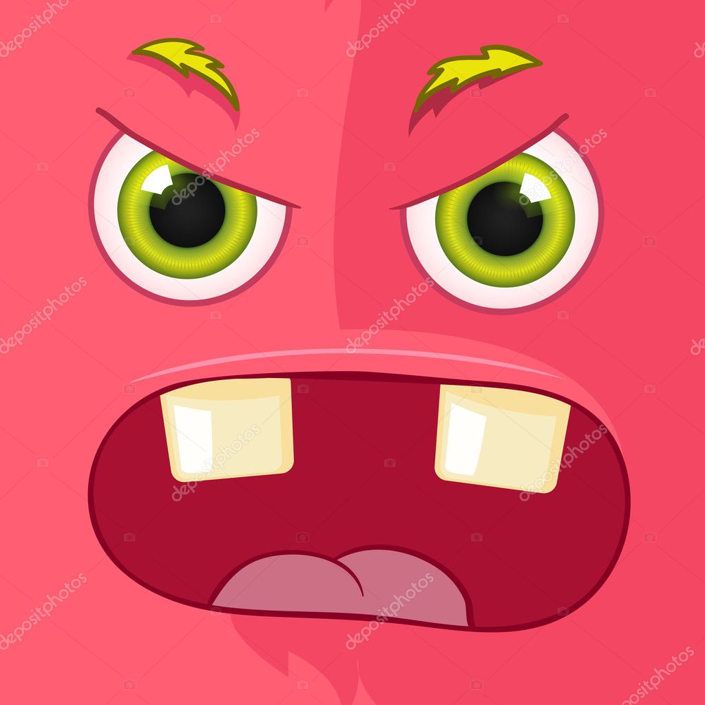 monster avatar stock vector