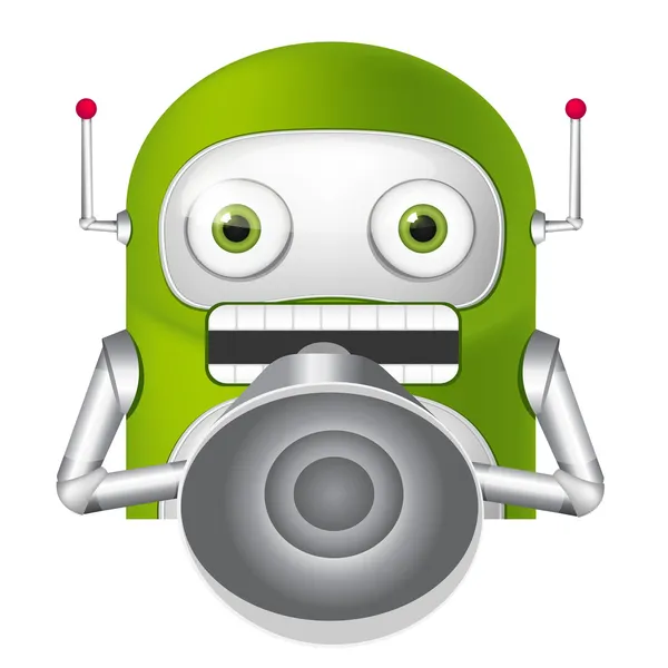 Groene robot — Stockvector