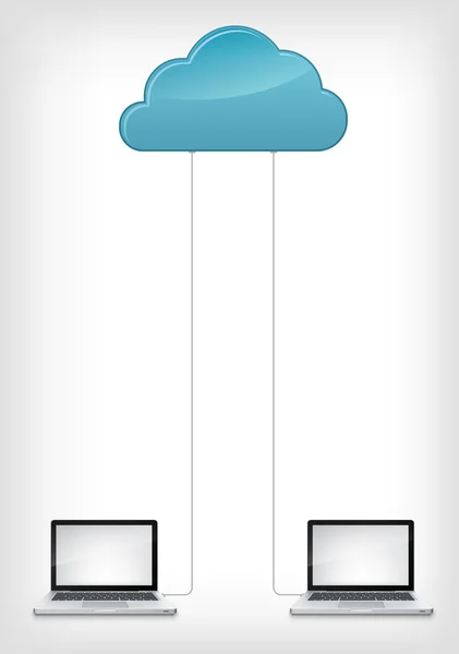 Cloud-Dienst — Stockvektor