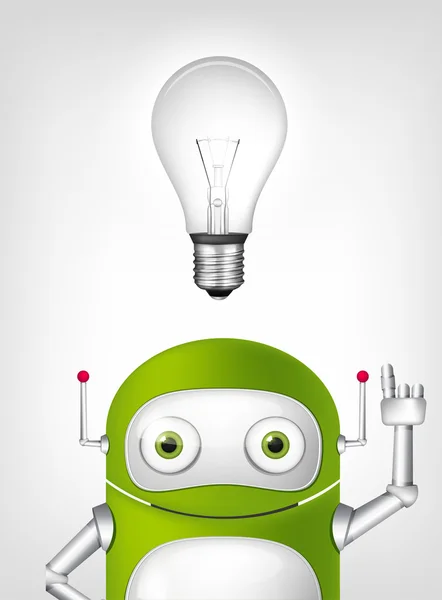 Green Robot — Stock Vector