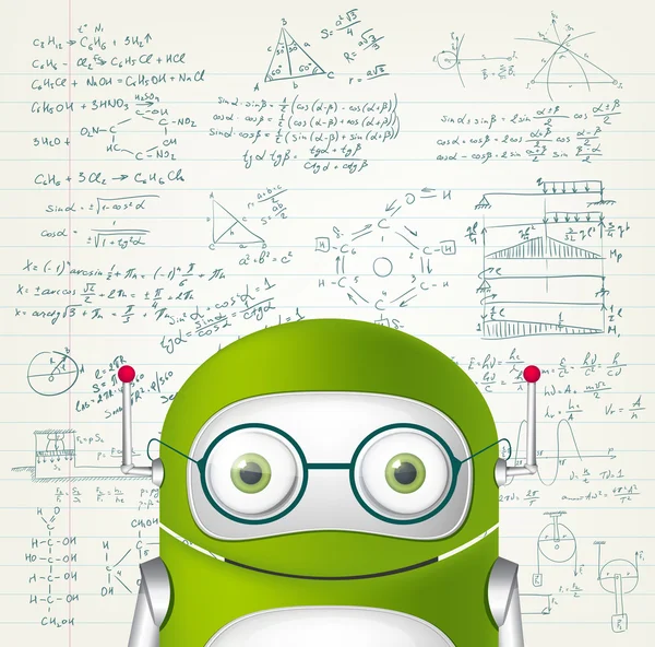 Green Robot — Stock Vector