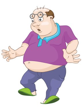 neşeli tombul adam